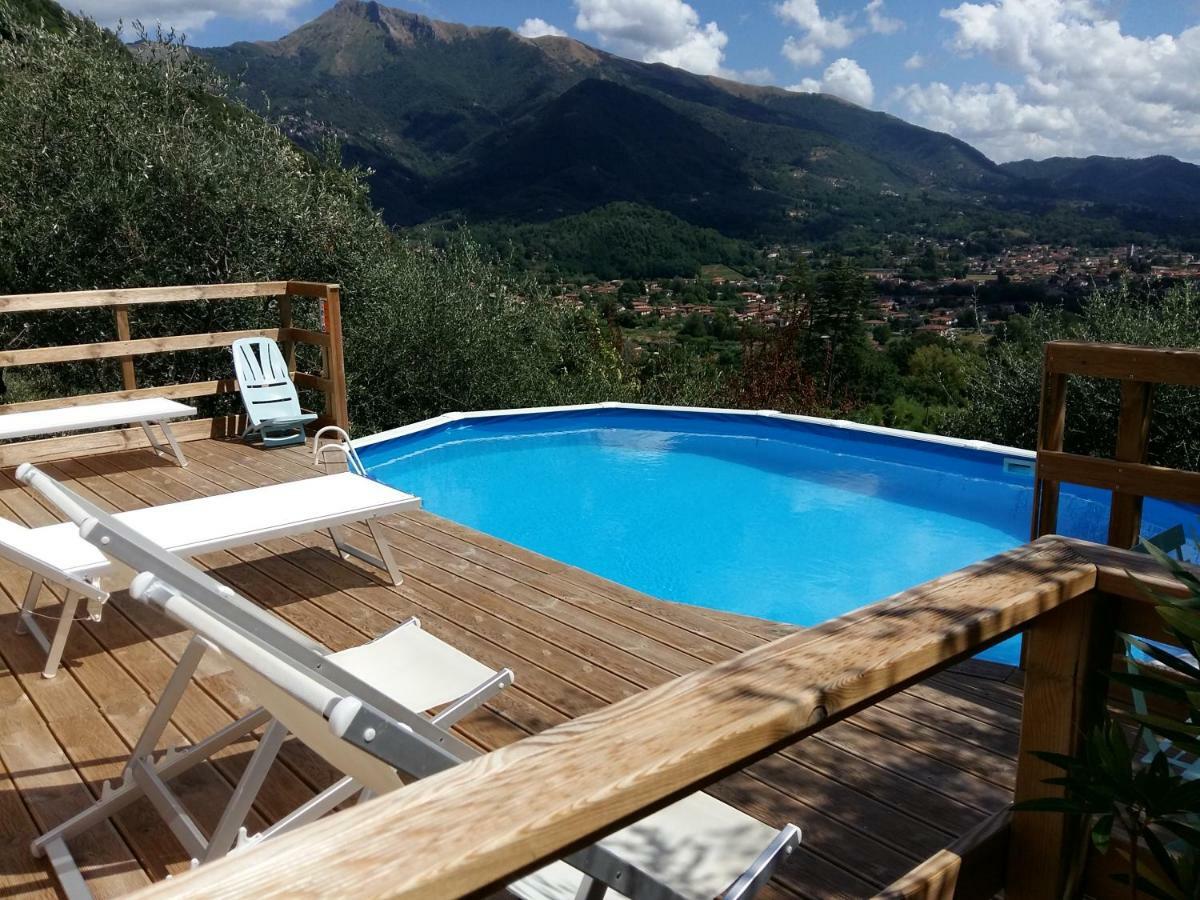 Valuable Rustic Tuscan Swimming Pool, Breathtaking View Of Camaiore Exteriör bild