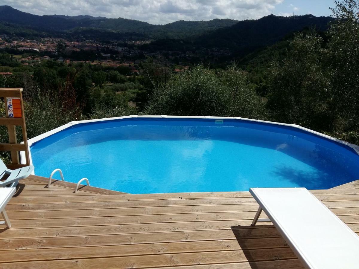 Valuable Rustic Tuscan Swimming Pool, Breathtaking View Of Camaiore Exteriör bild